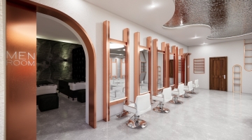 Thi công salon tóc tại Bình Dương