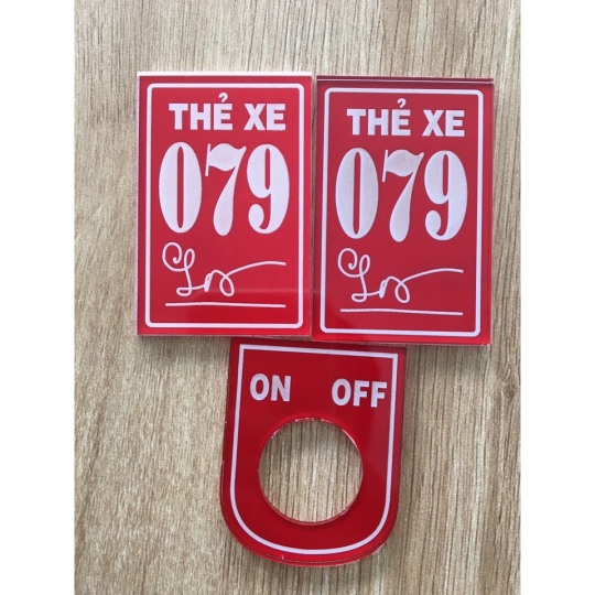 Khắc thẻ mica theo yêu cầu tại Bình Dương